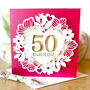 Personalised Floral Heart Birthday Card, thumbnail 2 of 3