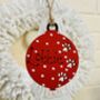 Personalised Dog Cat Paw Bauble Xmas Tree Decoration, thumbnail 2 of 7