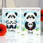 Personalised Panda Father's Day Card, thumbnail 5 of 7
