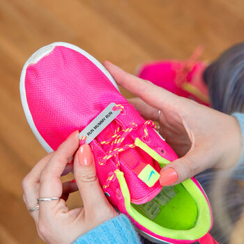 Personalised Running Acrylic Shoe Tags, 4 of 7