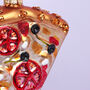 G Decor Glass Slice Of Pizza Christmas Tree Ornament, thumbnail 4 of 4