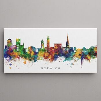 Norwich City Skyline Print, 2 of 12