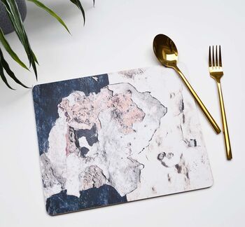 Navy And Blush Abstract Pattern Placemat, 2 of 2