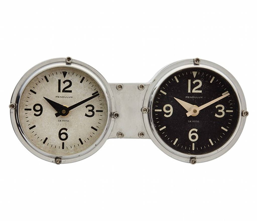 Dashboard Dual Time Desk Clock By Me and My Car