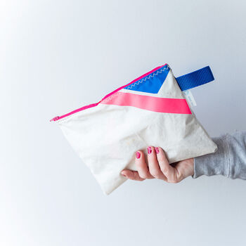No4 Small Recycled Multifunctional Sailcloth Pouch, 2 of 7