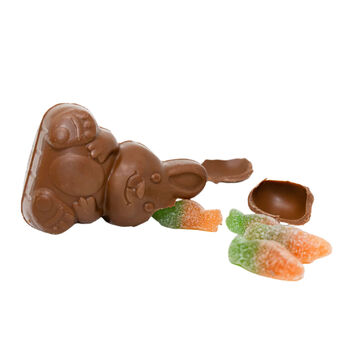 Milk Chocolate Bunny Character With Jelly Carrots Two Pack, 4 of 5
