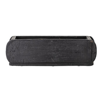 Black Recycled Wood Box Tray, 3 of 5