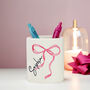 Personalised Bow Make Up Brush Holder, thumbnail 4 of 4