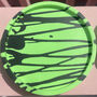 Graffiti Coasters/ Trays Black And Green Set Of Two, thumbnail 3 of 7