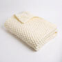 Moss Stitch Blanket Beginner Knitting Kit, thumbnail 3 of 6