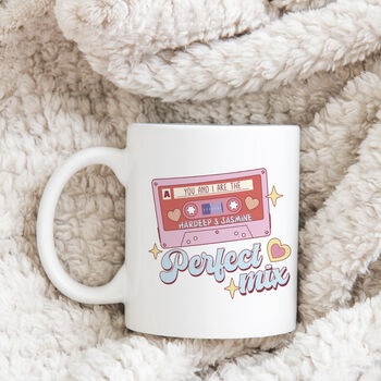 Mix Tape Personalised Couples Mug, 7 of 9