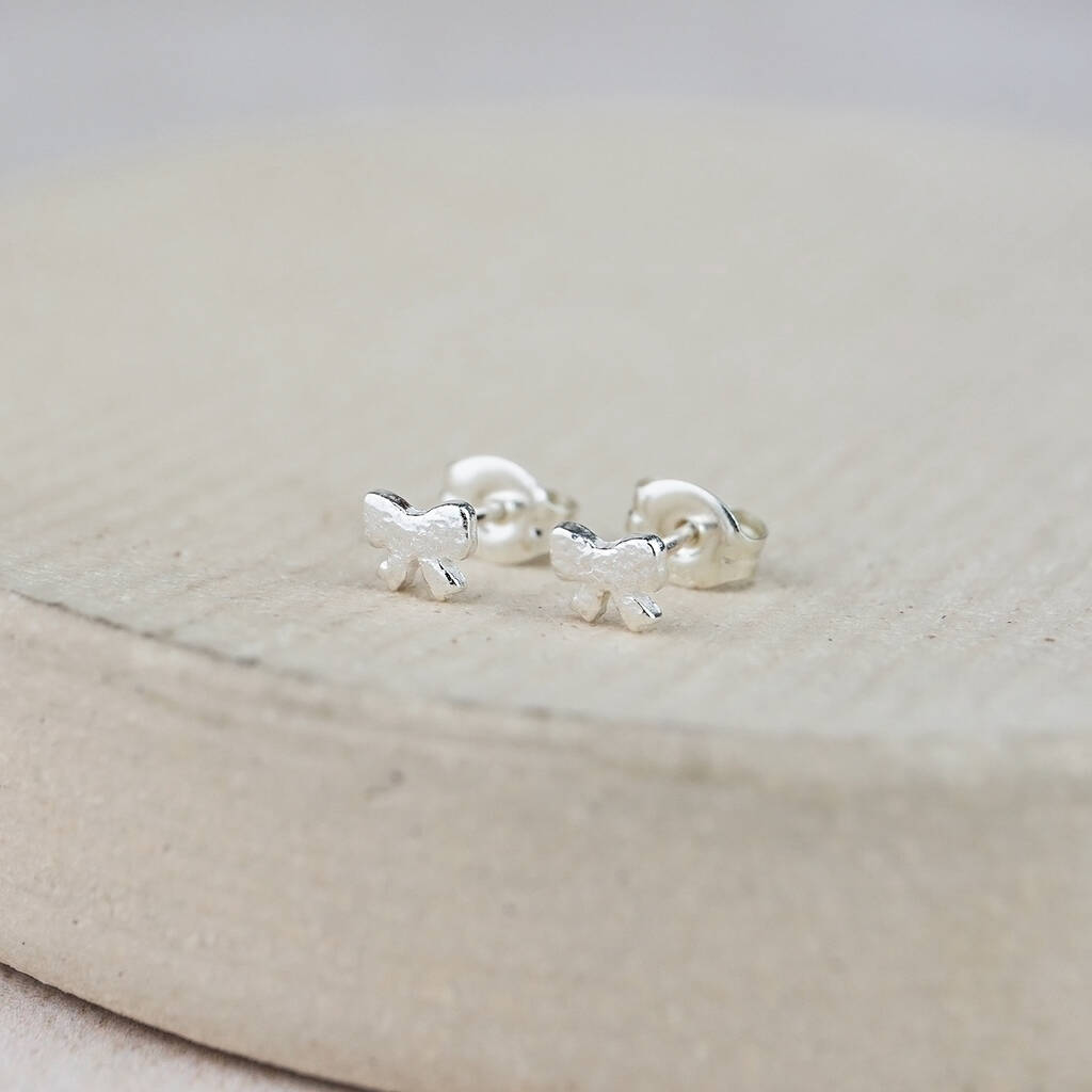 Sterling Silver Mini Bow Studs, 1 of 3
