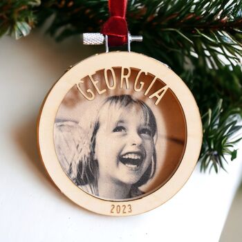Personalised Wooden Children's Tree Decoration, 4 of 6