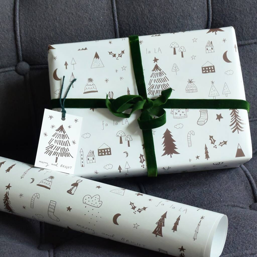 Christmas Winter Wonderland Wrapping Paper By Paper And Inc