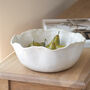 Organic Decorative White Bowl, thumbnail 1 of 4