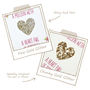 Gold 'Heart Full Of Sparkle' Greetings Card For Her, thumbnail 4 of 10