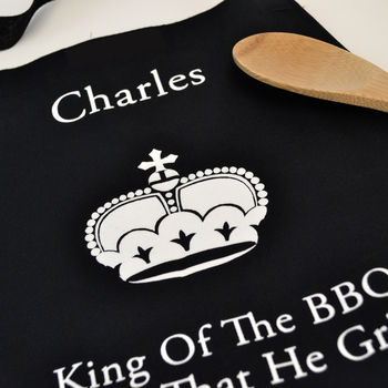 Personalised 'King Of The BBQ' Apron, 2 of 7