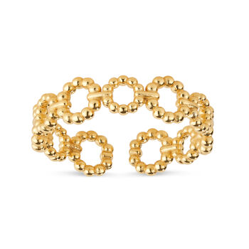 14 K Gold Chain Link Ring Stacking, 2 of 9