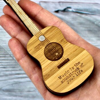 Personalised Mini Wood Guitar Pick Case, 4 of 9