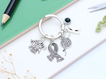 Personalised Knitting Keyring, 3 of 9