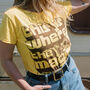 Where The Magic Happens Women's Slogan T Shirt, thumbnail 1 of 3