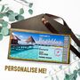 Personalised Maldives Ticket, thumbnail 2 of 3