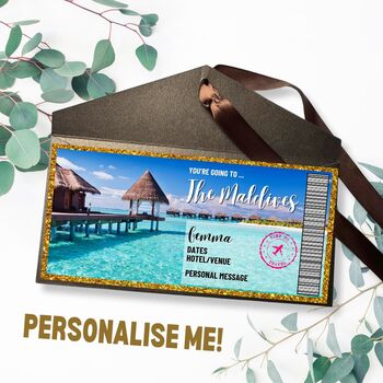 Personalised Maldives Ticket, 2 of 3