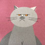 Cat Characters Organic Cotton Tea Towel In Pink, thumbnail 5 of 8