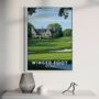Winged Foot Golf Course Poster – Golf Wall Art Print | Gift For Golfers, Dad, Husband, Golf Gift For Him, thumbnail 1 of 2