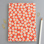 Floral In Red Perfect Bound A5 Notebook, thumbnail 1 of 5
