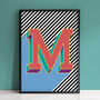 Colourful Bold Alphabet Letters Art Print Gallery Wall, thumbnail 7 of 12