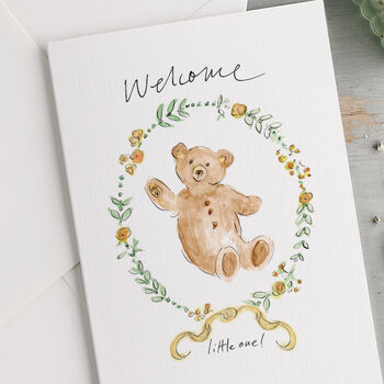 'Welcome Little One!' New Baby Card, 2 of 3