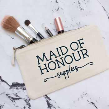 Personalised Wedding Party Make Up Bag, 5 of 10