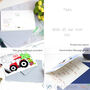 Personalised Red Tractor Christmas Card, thumbnail 6 of 6