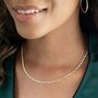 Kyra Sterling Silver Delicate Link Necklace, thumbnail 1 of 9