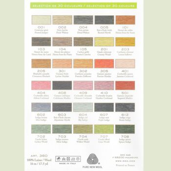 Dmc Eco Vita Naturally Dyed Organic Wool Thread Box Of 30, 3 of 5