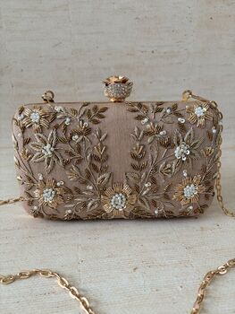 Muted Pink Rectangular Clutch, 3 of 10