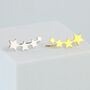Sterling Silver Star Ear Climber Earrings, thumbnail 1 of 6