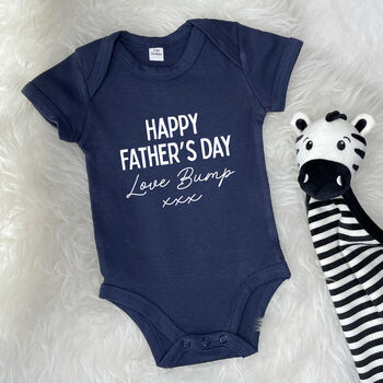 Happy Father's Day Love Bump Babygrow, 5 of 8