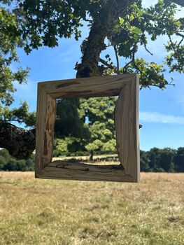 Spalted Alder Soild Handmade Mirror, 2 of 3