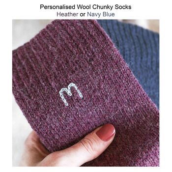 Bamboo, Cashmere, Slipper Socks Personalised Gift Set, 4 of 6