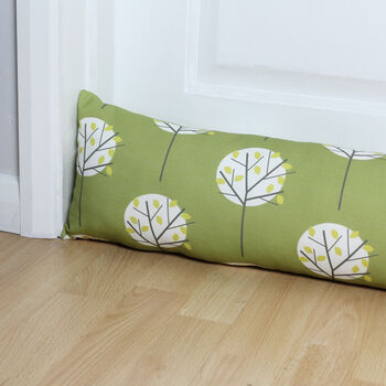 Olive Green Moonlight Tree Print Draught Excluder, 2 of 2