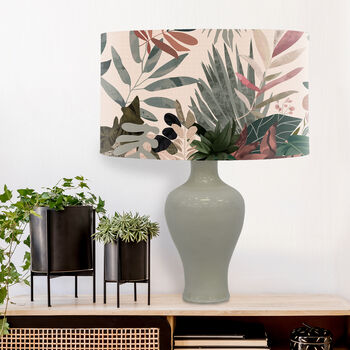 Bright Tropics One Abstract Jungle Tropical Lampshade, 4 of 10