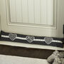 With Love Grey Heart Doorstop And Draught Excluder, thumbnail 3 of 7