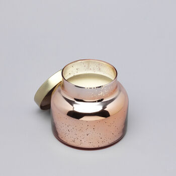 G Decor Large Aurielle Grande Linen Fragrance Hand Poured Soy Wax Jar Candle Mercury In Silver Or Rose Gold Finish, 3 of 3