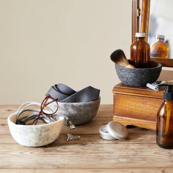 Fair Trade Stacking Trinket Pots Felt Azo Free 3pc Set, 4 of 12