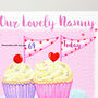Personalised Cupcake Grandma Birthday Card, thumbnail 6 of 10