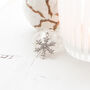 Silver Plated Snowflake Winter Necklace, thumbnail 11 of 12