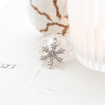 Silver Plated Snowflake Winter Necklace, 11 of 12