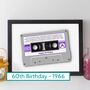 60th Birthday Print Songs On The Day You Were Born 1966, thumbnail 1 of 12